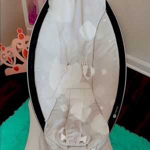 4 moms swing with Bluetooth, adapter, AUX cord, and washable cover